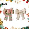 Indoor Christmas Party Decor Bows for Wreath, Merry Craft Bow Ornaments, Winter Tree Large Fabric Trees Decoration Holiday Tree, Front Door, New Year