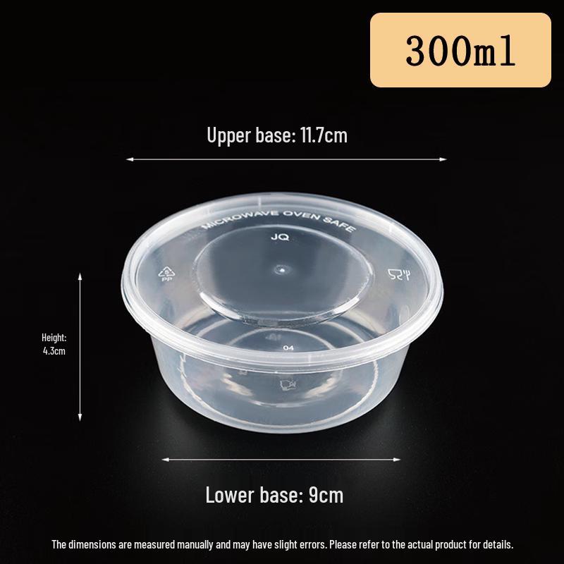 Disposable Round Plastic Food Container