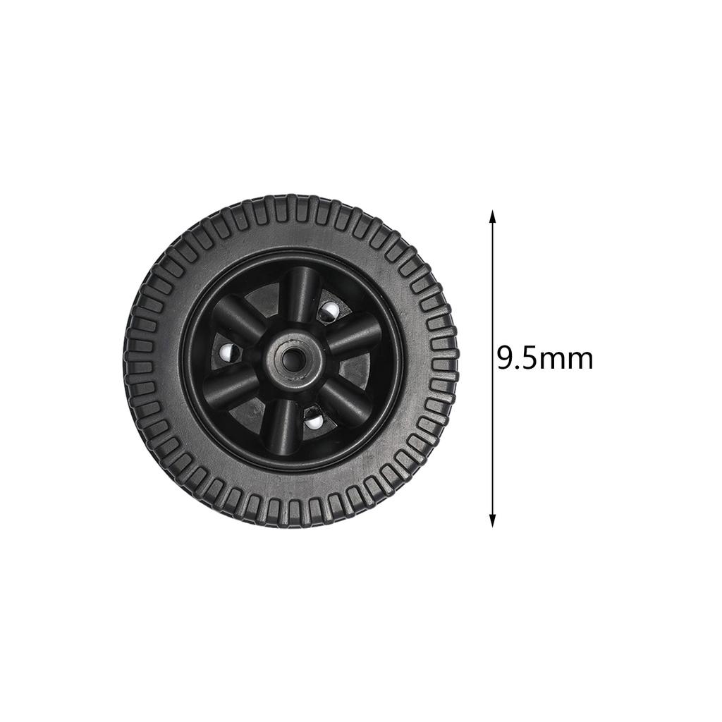 2Pcs BBQ Grill Wheel with Cover Dustproof Easy to Install Replacement 6 inch Universal Wheel for Garden Most Grills Accessories