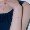 Charcoal Stone Chain Bracelet_PM25B006HS