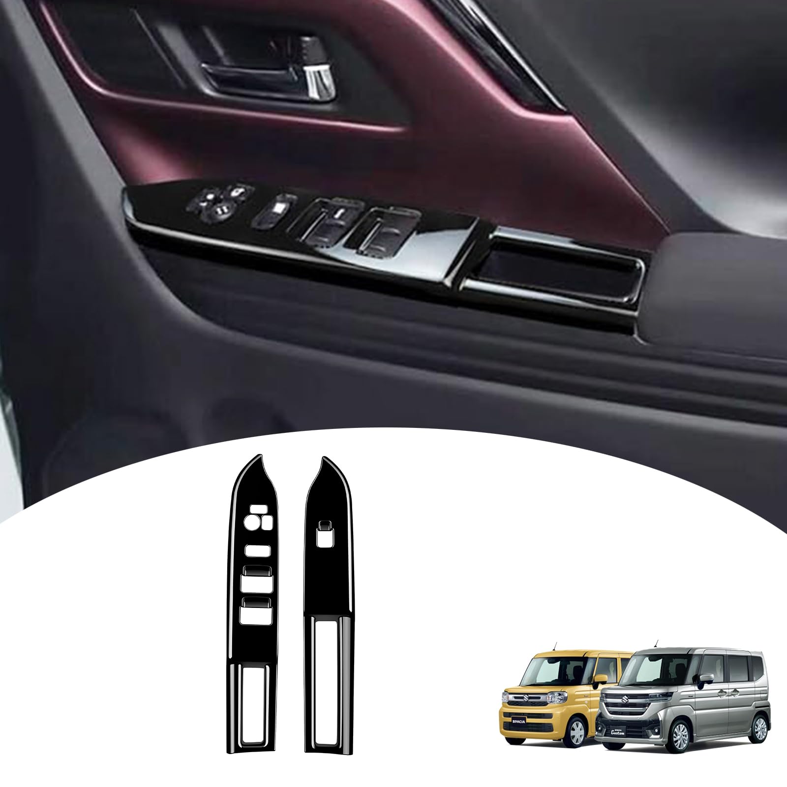 

Панель переключателей стеклоподъемников GIKAKU для Suzuki Spacia Custom Запчасти Аксессуары Детали интерьера SPACIA Защищает внутренние панели от грязи и царапин