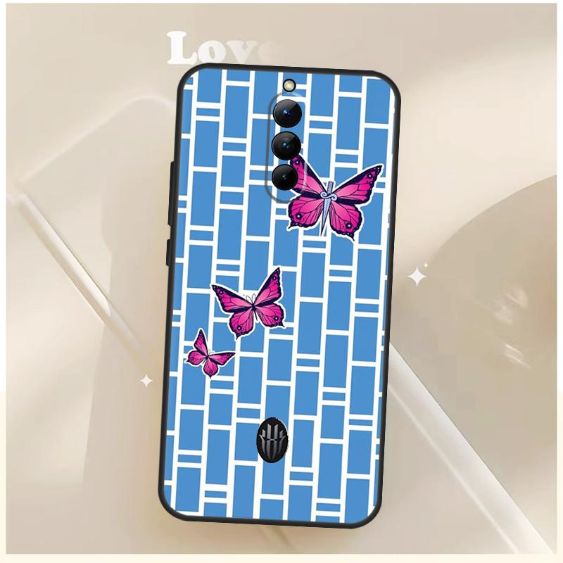 Beautiful Butterfly Case For ZTE Nubia Red Magic 10S 9S 8S 8 9 10 11 Pro Plus 6 7 7S 6S For RedMagic 10 Air Cover