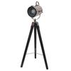 93.98 cm Black Wooden Tripod Spotlight Industrial Nautical Searchlight for Home, Office, Livingroom, Bedroom, Diningroom Decor