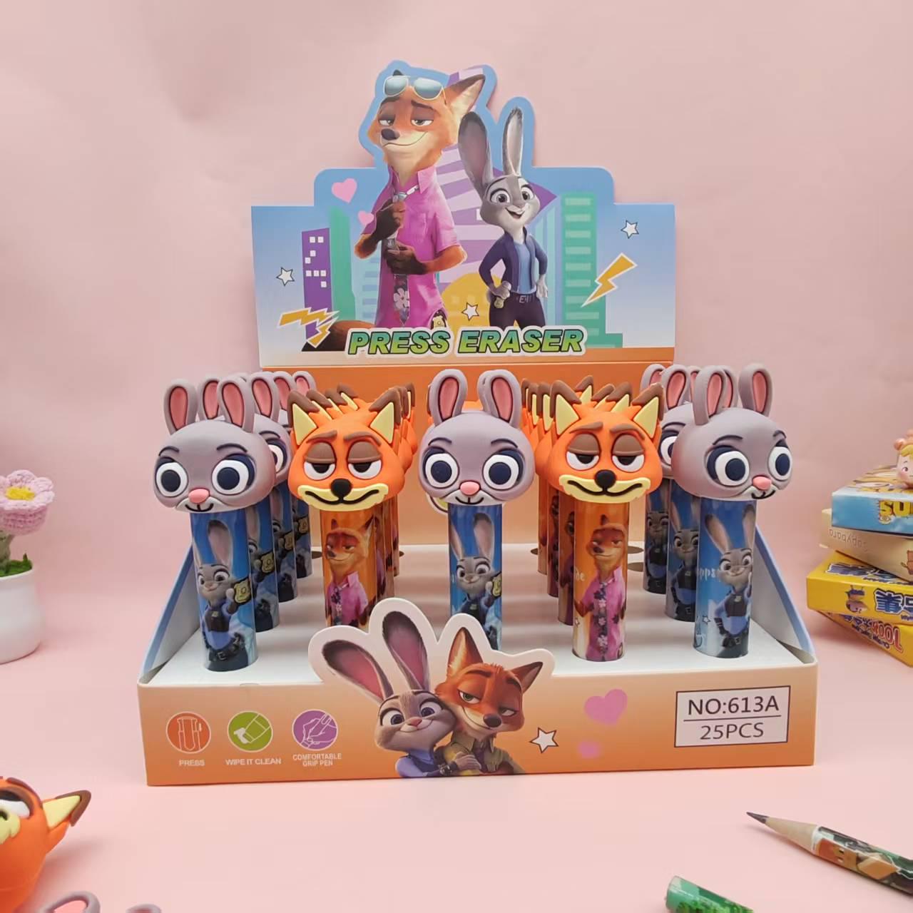 Zootopia Click Eraser for Kids - Judy & Nick Design
