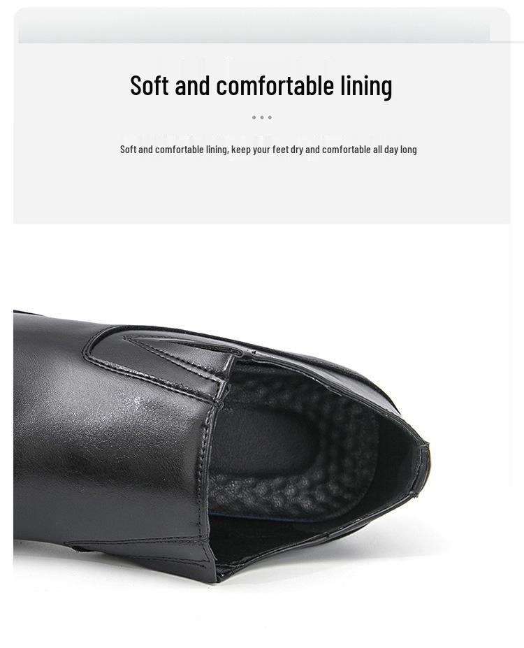 Men's Business & Casual Leather Slip-Ons: Formal & Pointed Toe Loafers for Spring/Autumn