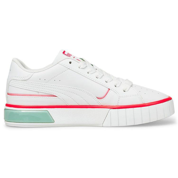 Puma Cali Low Top Sneakers Women Sneakers White Green Orange 381609-01