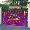Striscione Diwali Decorazioni per Feste Forniture Striscione Sfondo Felice Diwali