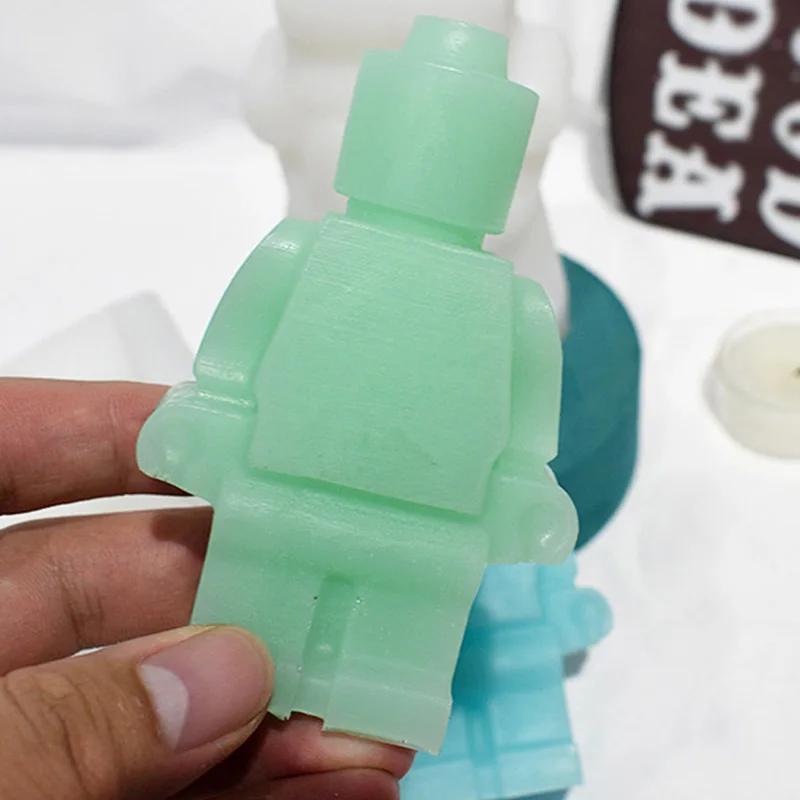 1 szt. forma klocka robota, ręcznie robiona forma silikonowa