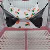 Hamster Beds Warm Soft Nest Hanging Rodent Cage House Printed Hammock for Rats Guinea Pig Small Animal Sleeping Bag Accessories