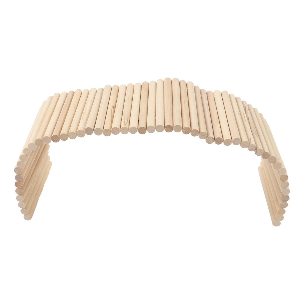 Pet Bridge Wooden Safe Bendable Small Pet Climbing Tunnel for Rabbits Guinea Pigs Hamsters