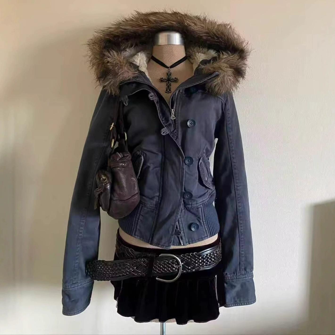 Ziemas Amerikāņu Vintage Modes Harajuku Jakas