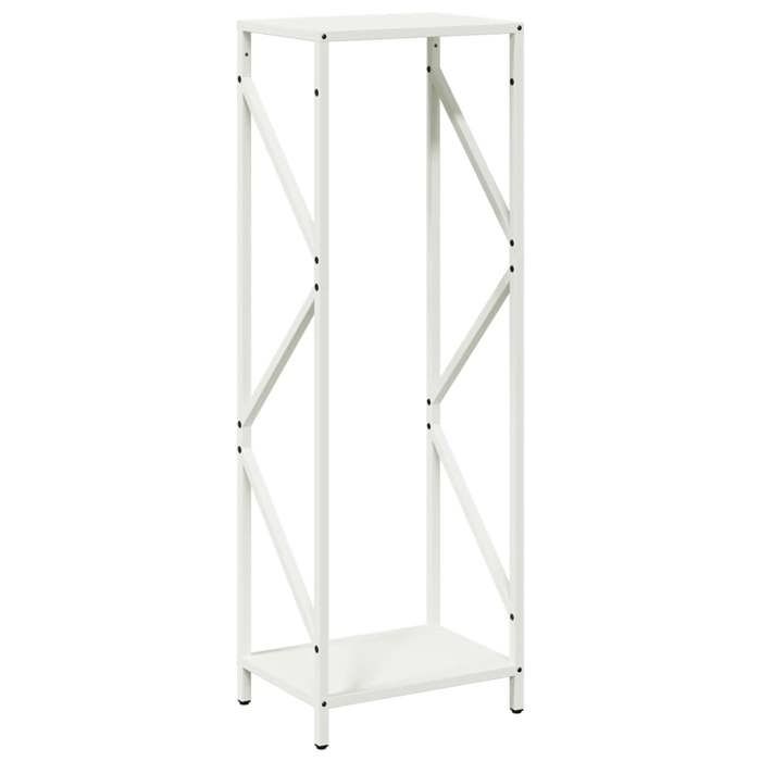 VidaXL Portant de bois chauffage blanc 34x25x100 cm, support à bûches de cheminée, support à bûches, support à bûches, 864324