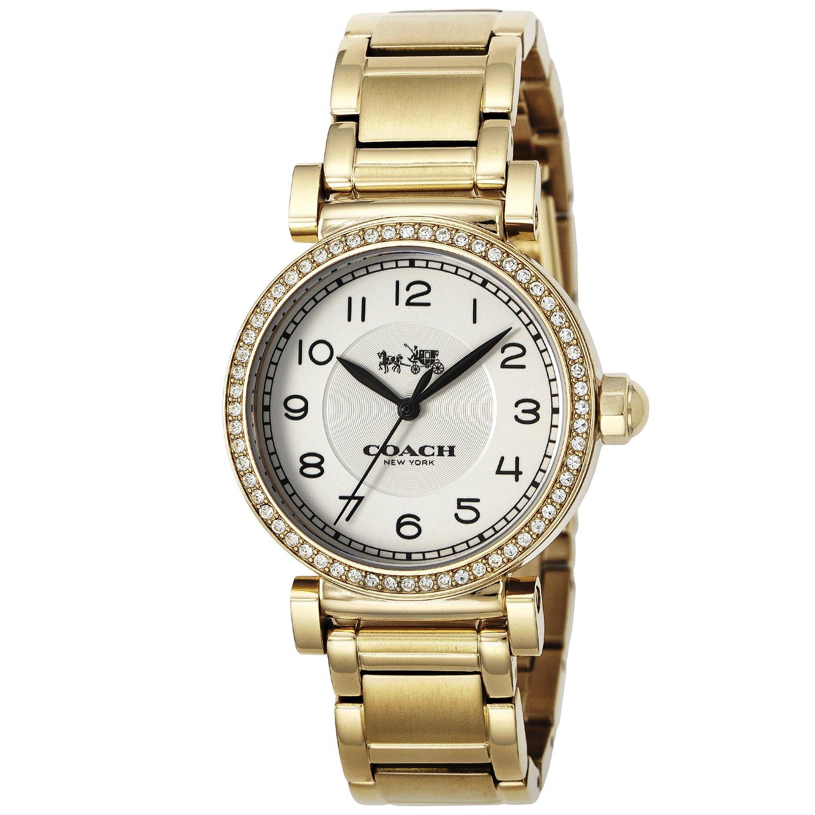 

Watch MADISON Silver Dial Stainless Steel Quartz 32MM Watch 14502397 Gold [Coach] Women s [Item]