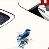Bluebird Flower Car Stickers: Creative Vinyl Decals