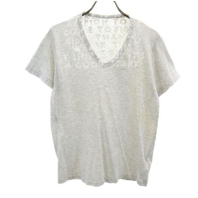 MARTIN MARGIELA Short Sleeve V Neck T-shirt S Gray Women Used