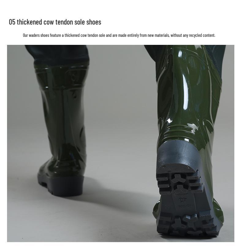 Men's Premium Waders - Full-Body Fishing Suit, Lotus Root Digging Suit, One-Piece Raincoat