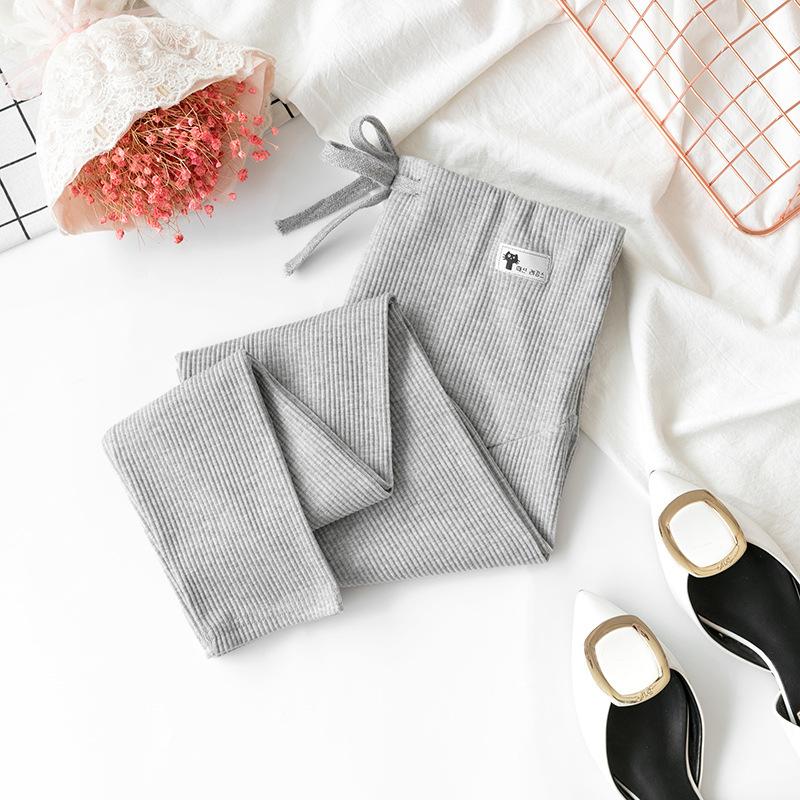 11 #maternity Leggings Spring and Autumn Pants Belly Support Pants Striped Leggings Maternity Wear Nine-point Pants