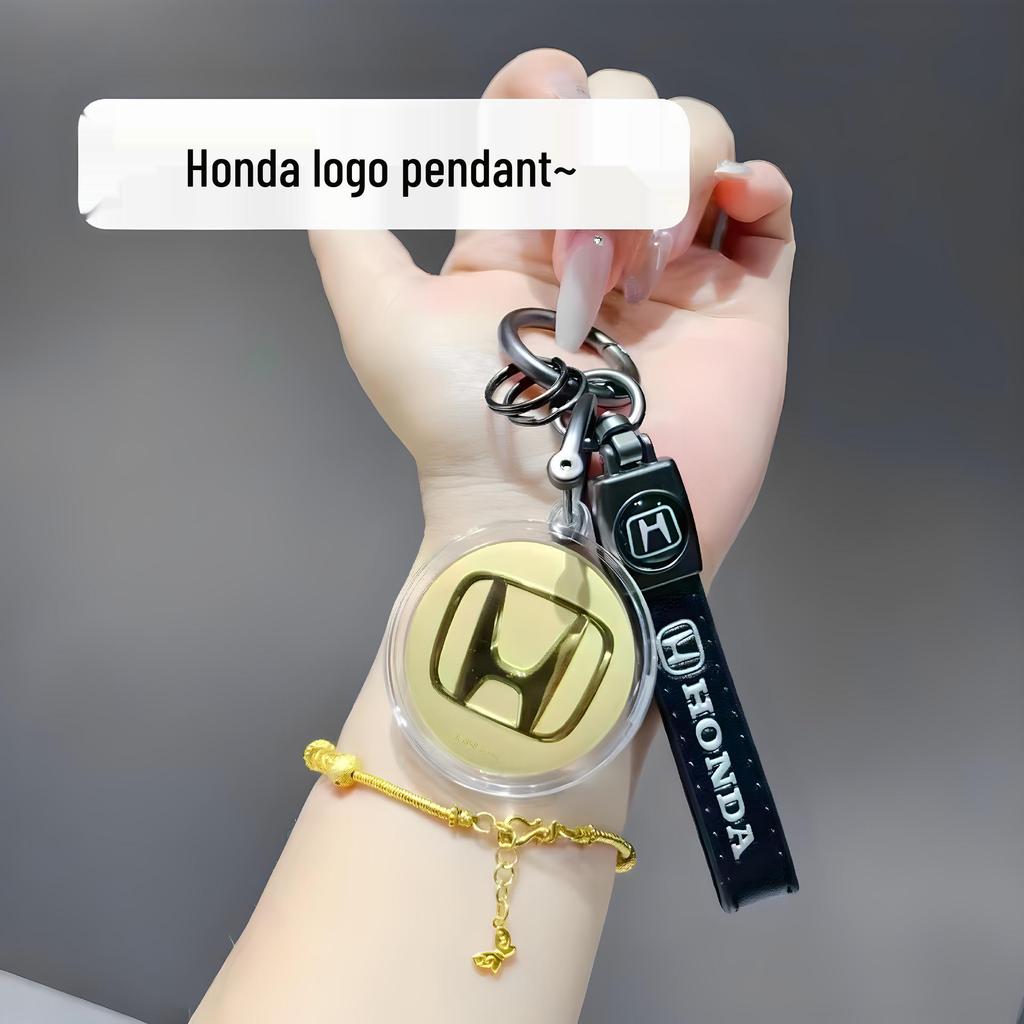 Gold 999 Pure Car Logo Pendant Keychain - New TikTok Trend Father's Day Gift