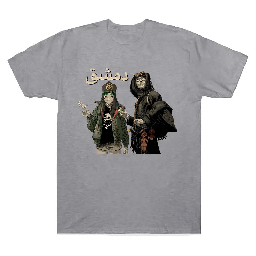 

Gorillaz Damascus Graphic Tee UK Rock Band Stylish Music Print Unisex Hip Hop HighQuality 100 Cotton Rock Apparel Tshirts S
