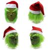 Rascal Green Monster The Grinch Mask With Christmas Hat For Adult Cosplay Fun