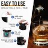 Silicone Ice Ball Maker Mold Large Whiskey Cubes Tray BPA-Free Reusable Round Ice Molds for Cocktails