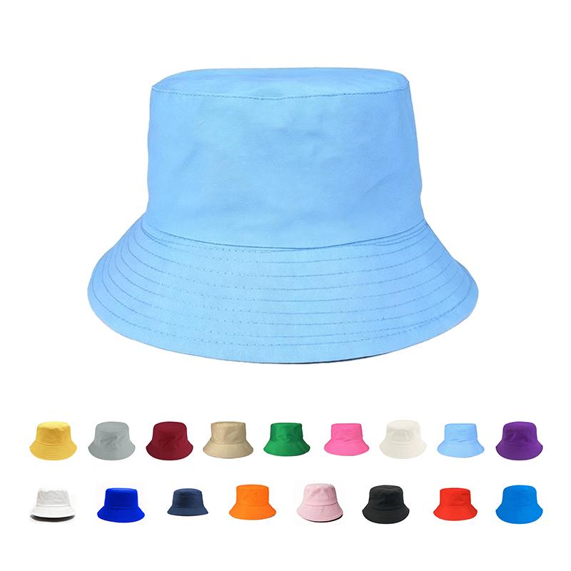 Custom Logo Floppy Hat Cotton Blend, Holiday Gift Embroidered Bucket Sun Hat Festival