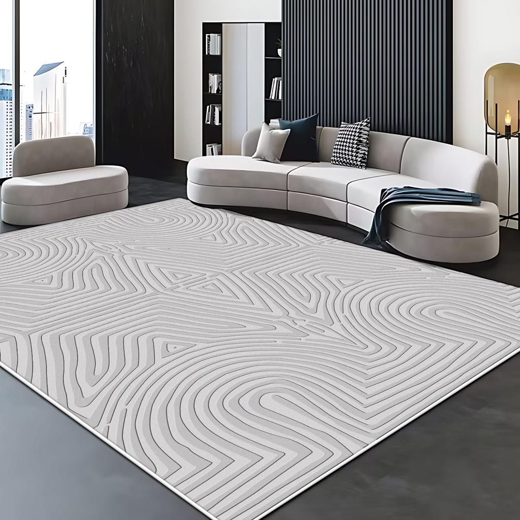 Simple Style Big Size Carpet for Living Room Non-slip Soft Bedroom Decor Aesthetic Rug Lint-free Coffee Tables Mat Easy Clean