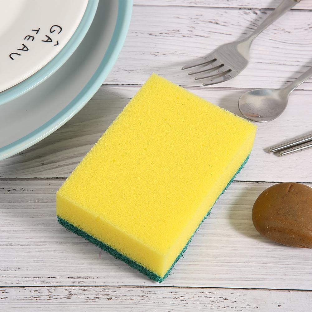 10pcs Kitchen Dish Bowl Washing Sponge Cleaner Cleaning Cloth Rags 10x7x3cm