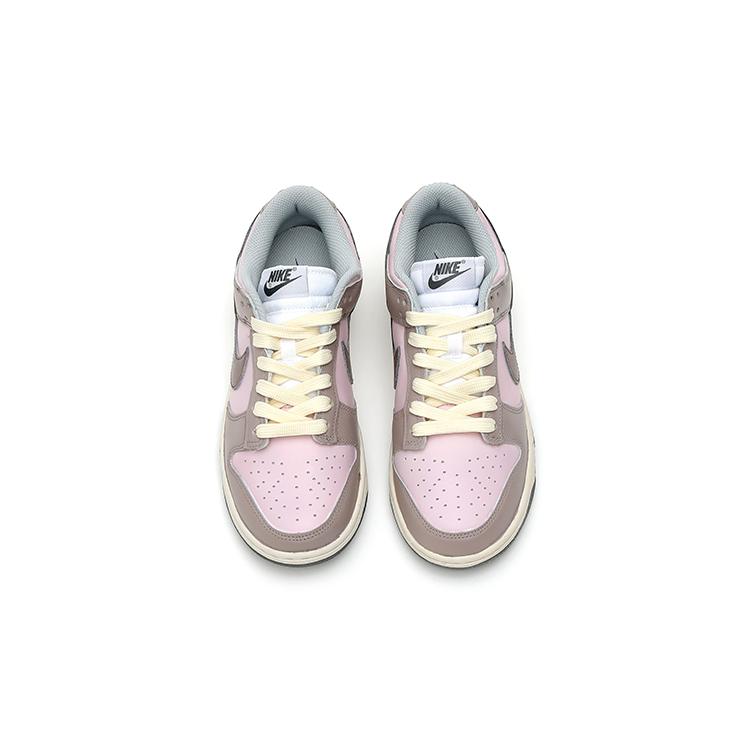 Nike Dunk Low 'light Smoke Grey' Low top Skateboard Shoes Women's Champagne Pink Brown DD1503-117(Team15-)