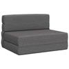 Folding Sofa Bed Light Grey 70 X 72 X 60 Cm Fabric
