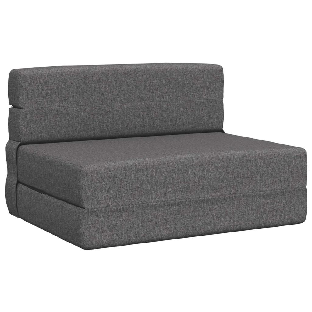 Folding Sofa Bed Light Grey 70 x 72 x 60 cm Fabric