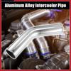 OD 3.5" Length 20" Tube Intercooler Pipe 45 Degrees Air Intake Tube for Car