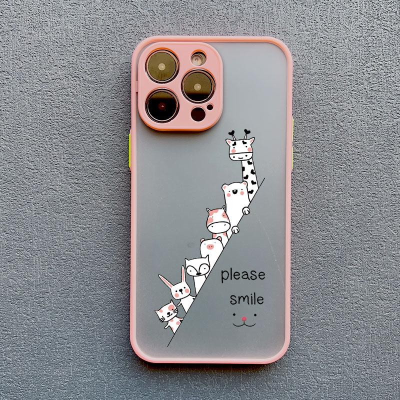 Cute Funny Cartoon Cat Phone Case for iPhone 15 14 Pro Max Plus 13 12 11 Pro Max Mini XS XR X 8 7 Plus SE2 Shockproof Back Cover