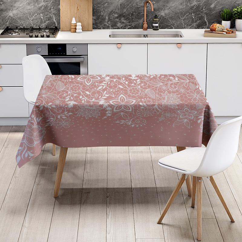 Waterproof Tablecloth Vintage Floral Pattern Washable Rectangle Table Cover Home Decor Party Wedding Table Linens