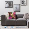 Pink Floral Wall Art Pillow Case  Comfy Pillow Cover Kawaii Pillowcases For Living Room Chair