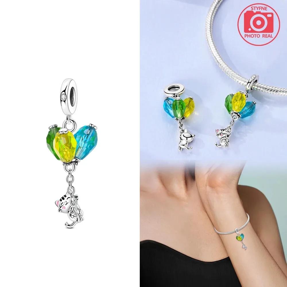 Luminous Paw Print Bone Charm Copper Colors Charm Beads Fit Original Charms Bracelet Beads For Women Jewelry Making Gifts