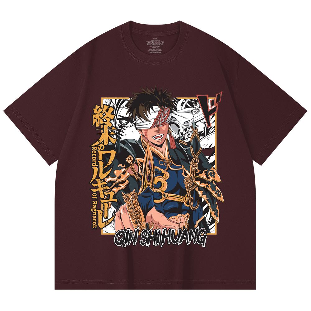 

230 Gsm 100% Cotton Record of Ragnarok V7 Print Unisex Heavy Cotton T Shirt 2XL