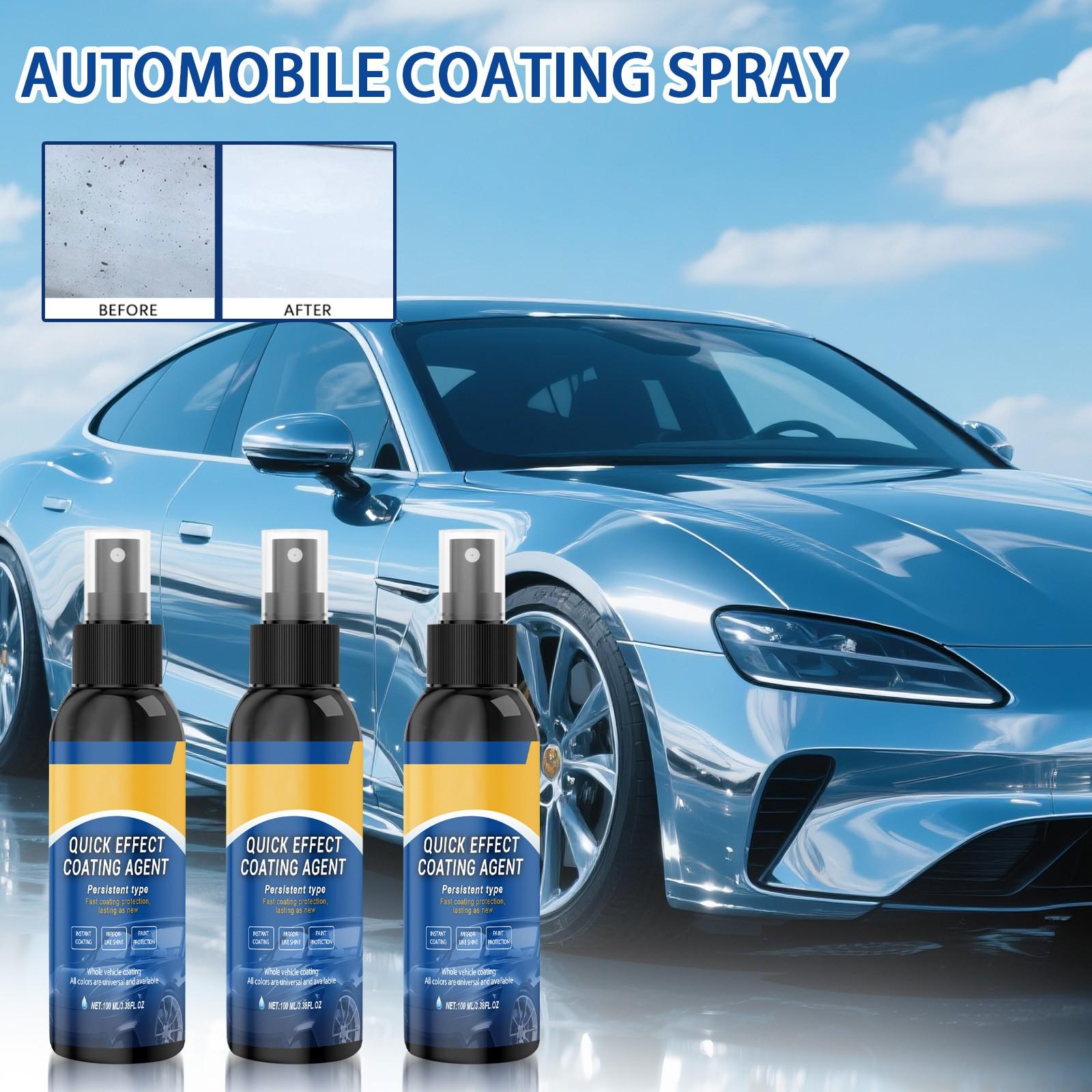 

Быстродействующее автомобильное покрытие, Спрей для автомобильного покрытия, Не повреждает лакокрасочное покрытие и обеспечивает длительную защиту, 100 мл One Size