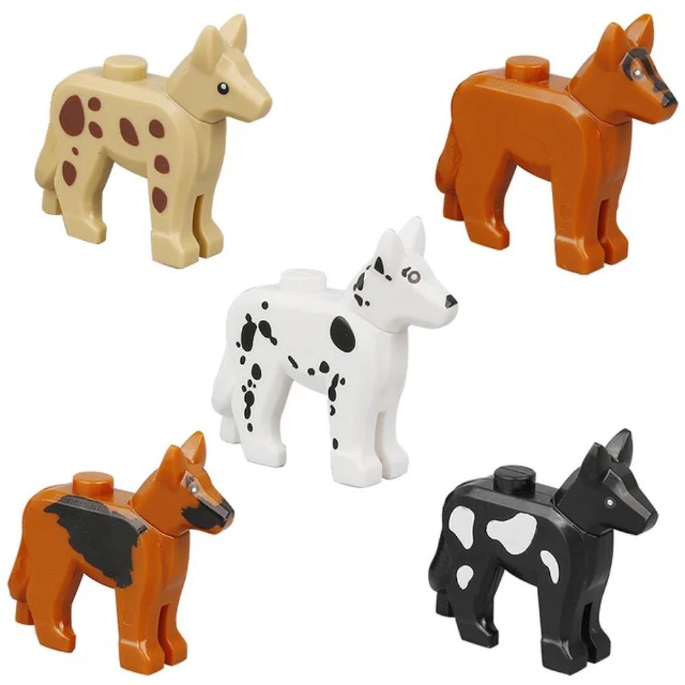 MOC ZOO Farma Zvířat Stavební Kostky Sova Ještěrka Chobotnice Veverka Prase Pes Kuře Kočka Holub Myš Vlk Králík Mini DIY Kostka K060