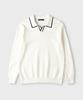 PANICALE Ivory Johnny Collar Polo Knit