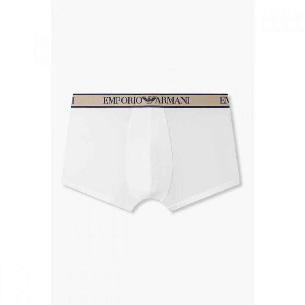 Emporio Armani Men Two Tone Jacquard Logo Drawers 08m6112313 S(95)