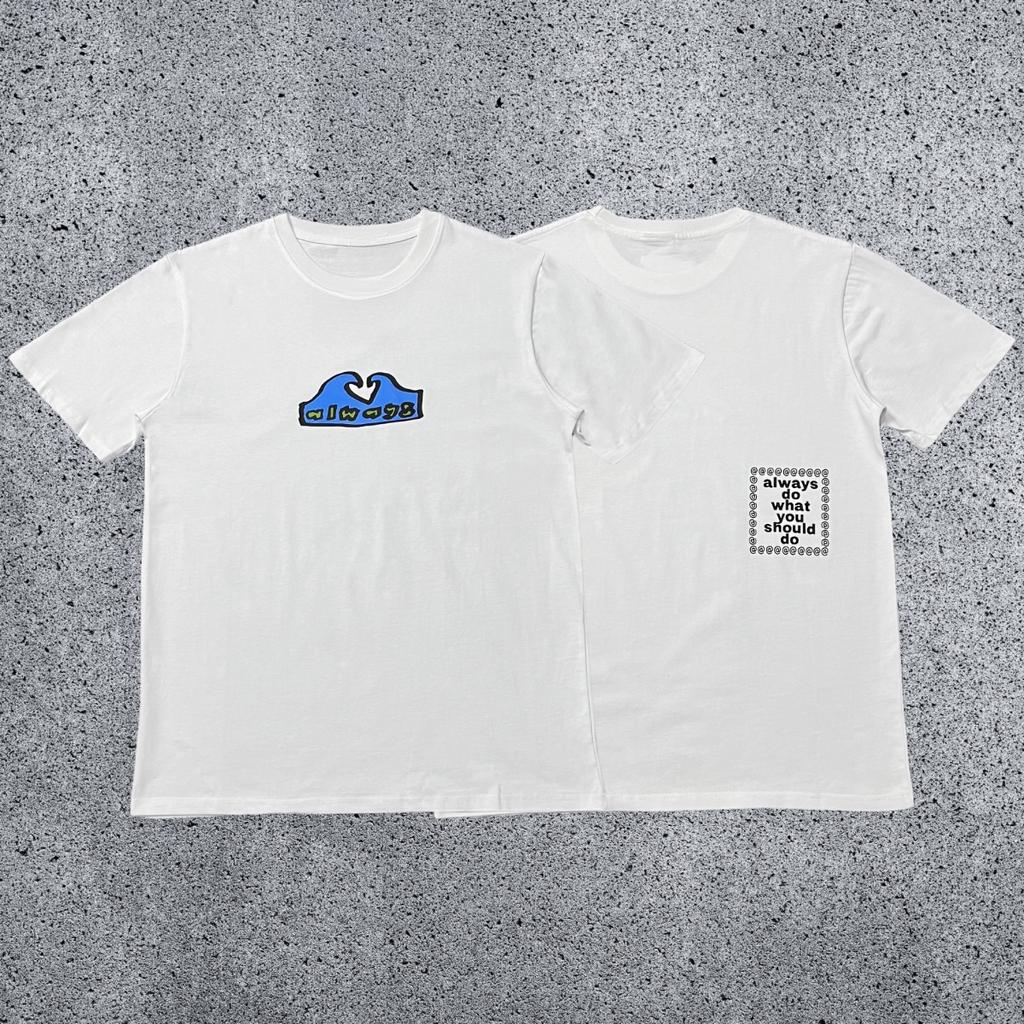 Pop Ad Shortsleeved Wysd Talk Sun Roll Fun Printed American High Street Skateboard Cotton Roundneck Tshirt