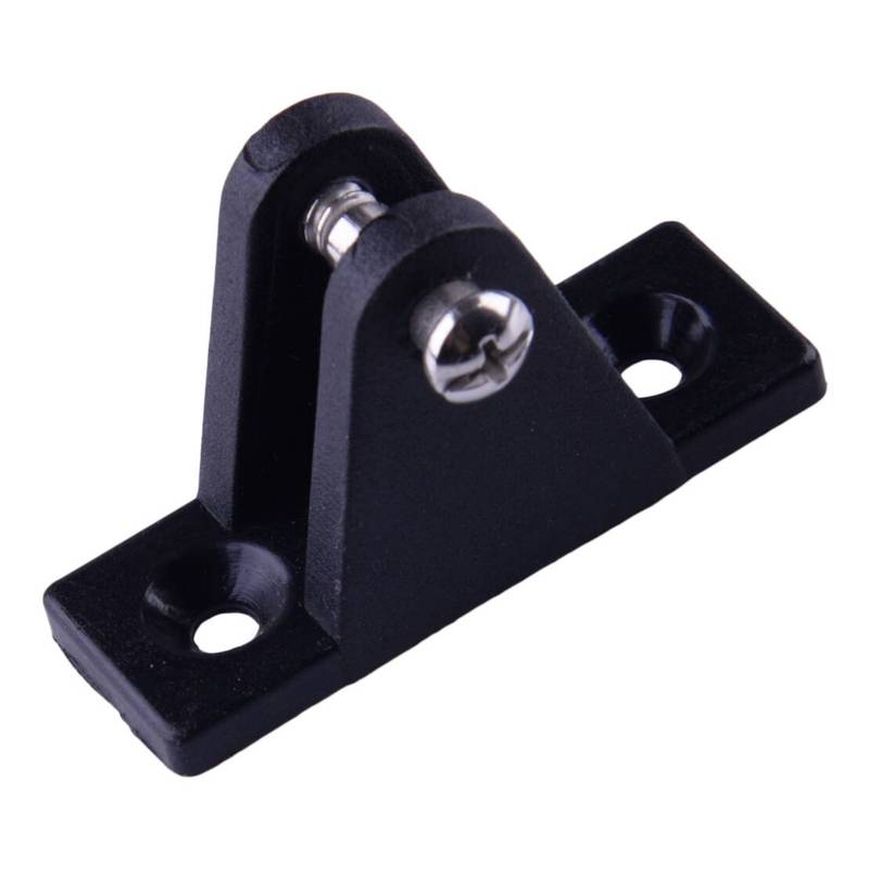 Black Nylon Marine Boat Nylon Eye End Jaw Slide Deck Hinge Fittings Set Fit For 1" 3 Bow Bimini Top
