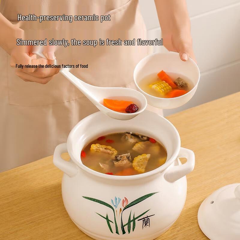 JINGRX High-Temperature Ceramic Soup Pot