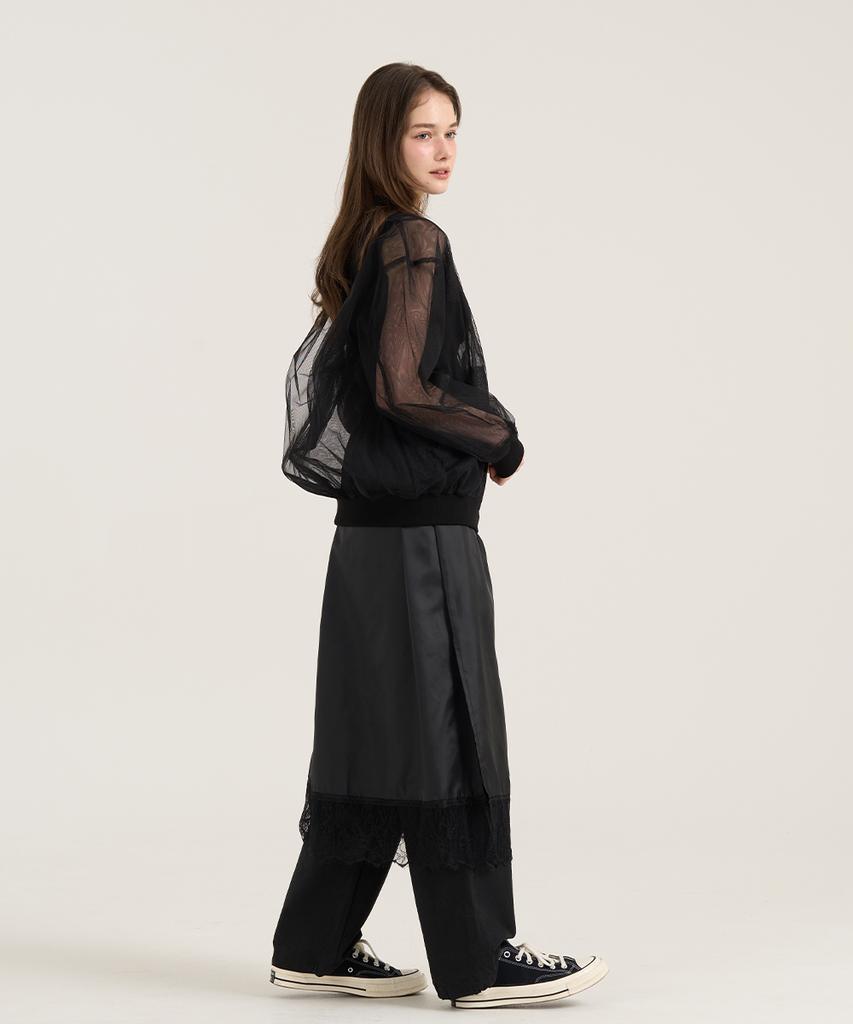 Reve Hearted Ballato Lace Slip - Black
