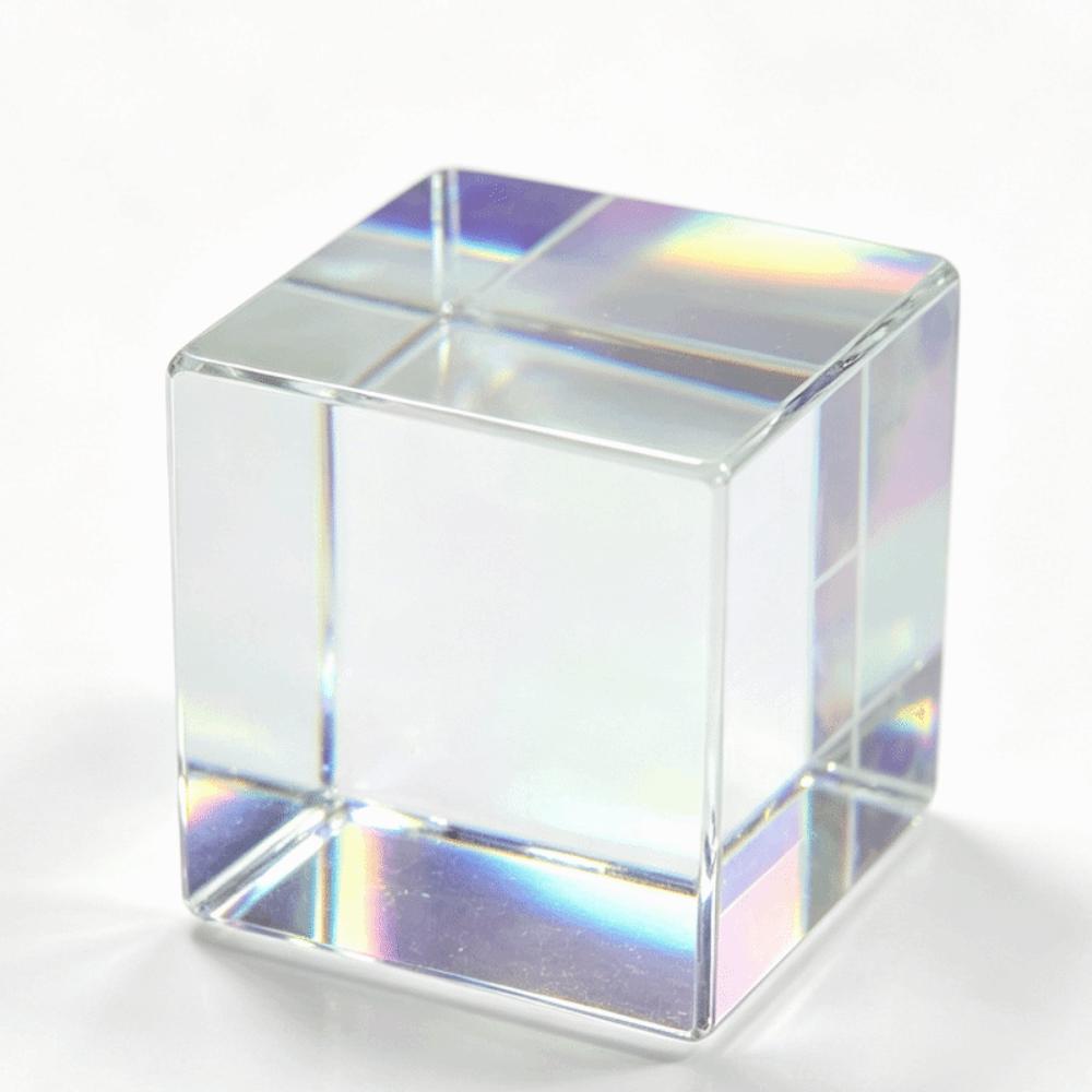 Konstkristall RGB Spridningskub 15x15mm X Kub Prisma Mini Kristallprisma Solfångare