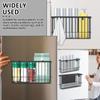 Magnetic Basket Organizer Black Mesh Holder Magnetic Book Shelf Strong Magnetic for Fridge Refrigerator Office File Foil Home