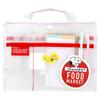 Sunstar Stationery Snoopy Delicious Food Market Mesh Inner S2318652 Pouch, White,