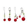 Novelty Tomato with Leaf Girl Keychain Charm Pendant Accessory for School Travel and Everyday Styles Daily Casual Use