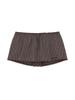 GLOWNY G Classic Lace-Up Mini Skirt (Brown)